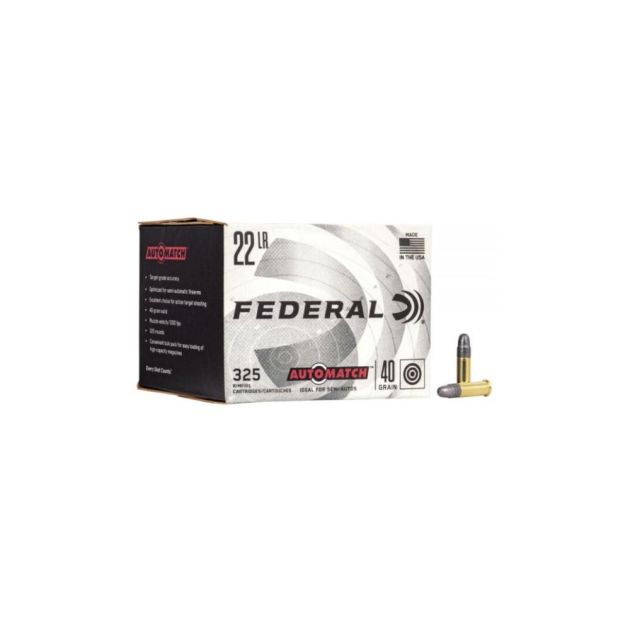 Munição Federal Cal 22 LR Automach 40 Grains - 325un